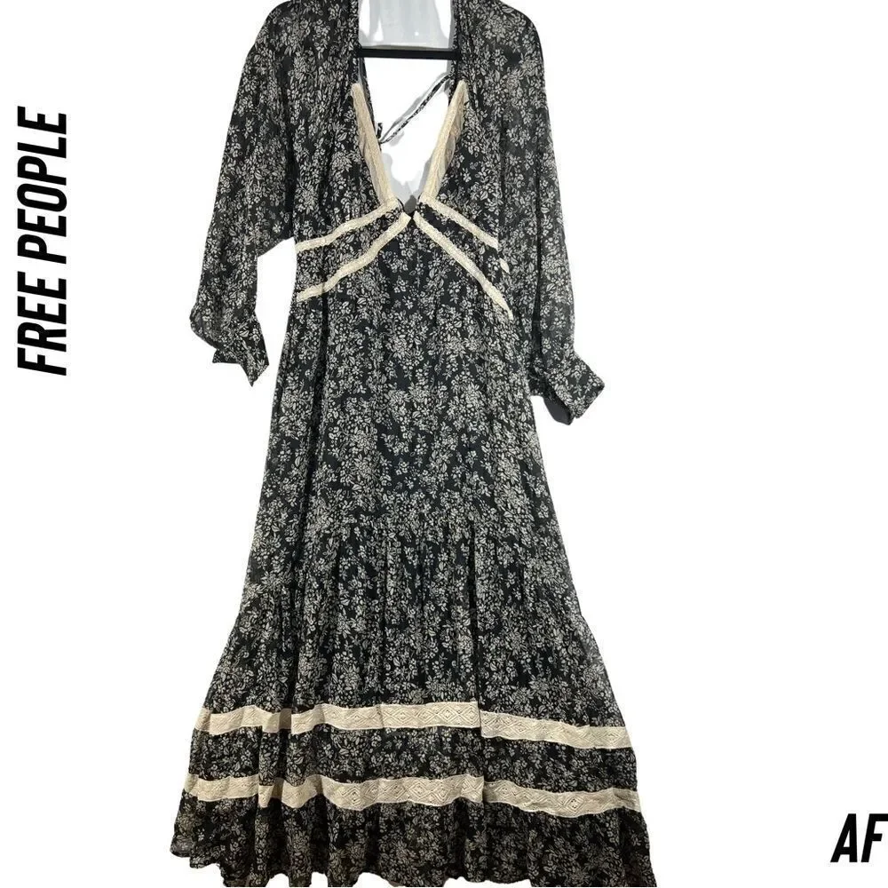 FREE PEOPLE CALLOWAY MAXI DRESS NWT